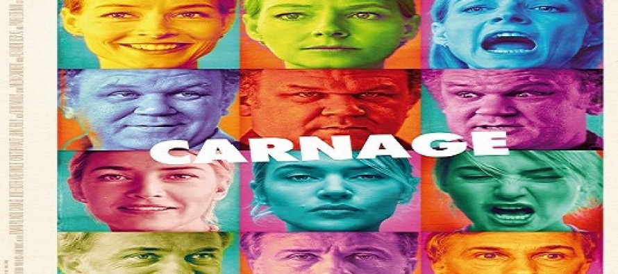 Veja um novo pôster para o filme Carnage, dirigido por Roman Polansk