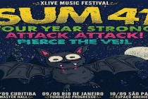 X Live Music Festival com Sum 41, Four Year Strong, Attack Attack! e Pierce the Veil na Fundição Progresso