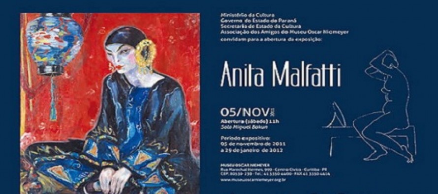 Exposição de Anita Malfatti no Museu Oscar Niemeyer em Curitiba