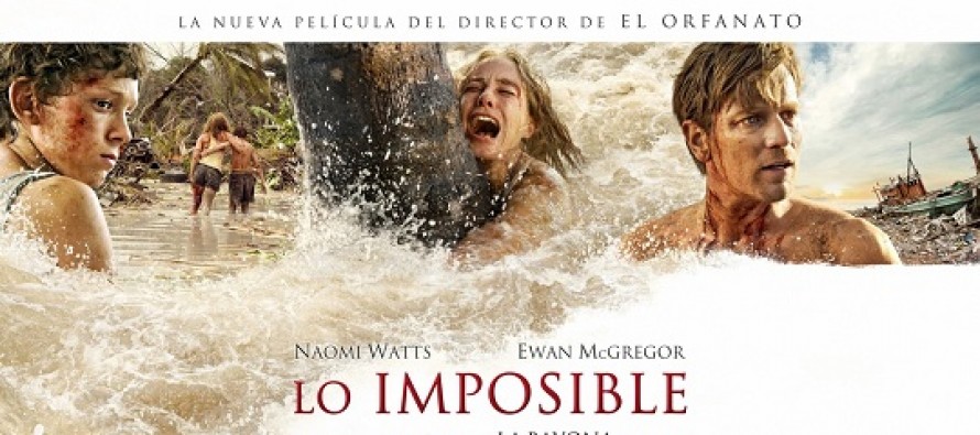 O Impossível | Naomi Watts e Ewan McGregor em destaque no banner internacional para o drama baseado em fatos reais