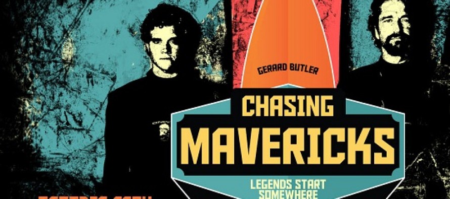 Chasing Mavericks | Gerard Butler e Jonny Weston estampam cartaz inédito para o drama