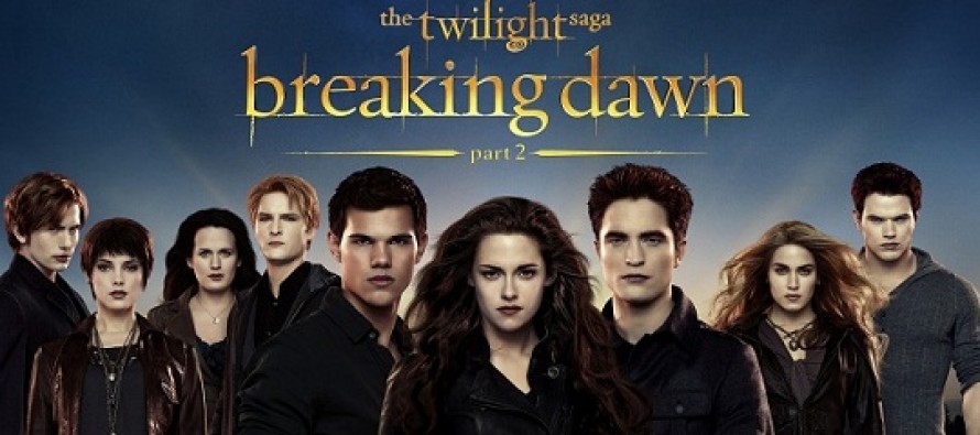 A Saga Crepúsculo: Amanhecer – O Final | Kristen Stewart, Robert Pattinson e Taylor Lautner estampam último pôster internacional