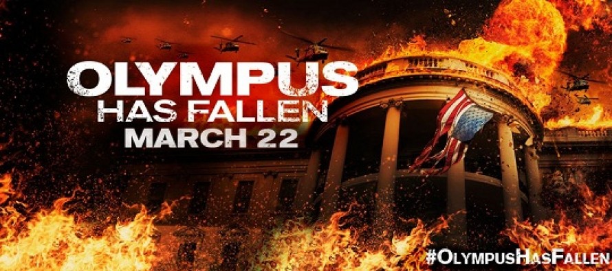 Olympus Has Fallen | Gerard Butler, Morgan Freeman e Aaron Eckhart estampam pôster inédito para o filme