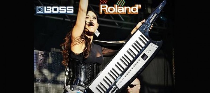 Roland® e Boss® fecham parceria com Adriana Sanchez, sanfoneira, pianista e cantora da Barra da Saia