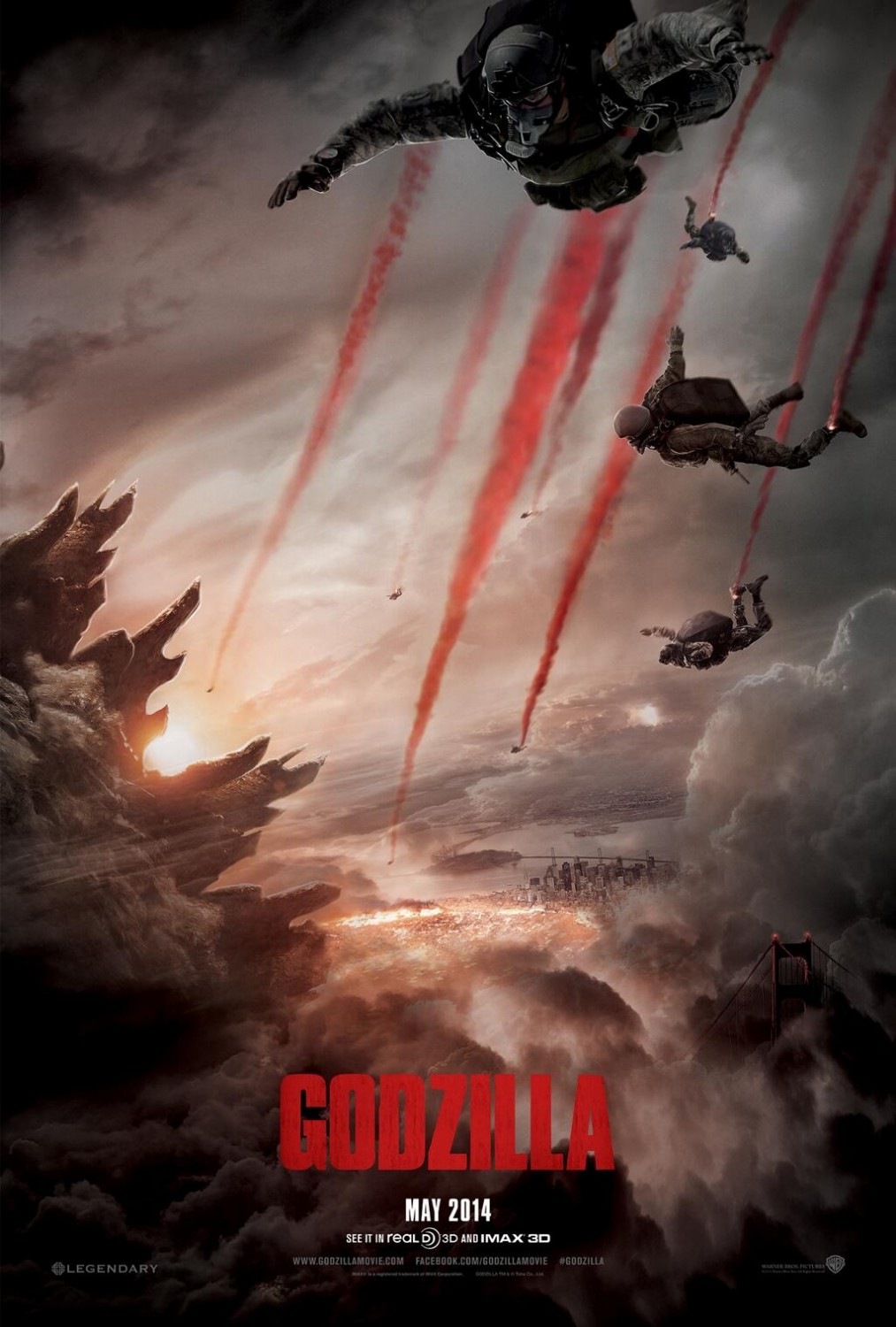 Godzilla-Official Poster Banner PROMO POSTER-11DEZEMBRO2013