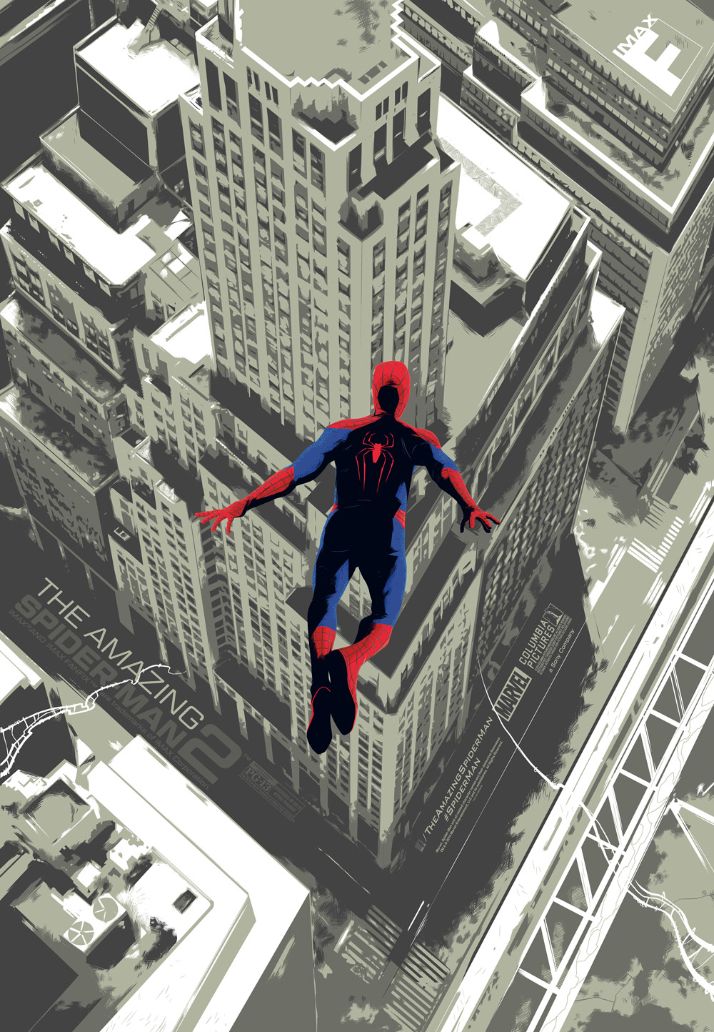 The Amazing Spider-Man 2-Official Poster Banner PROMO IMAX-08ABRIL2014