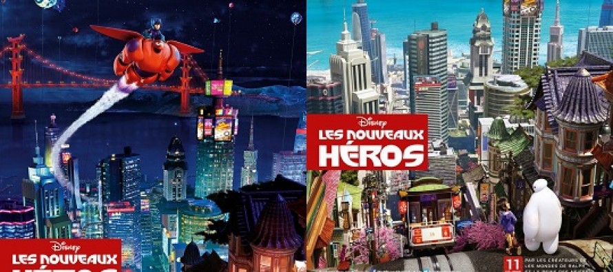 Animação da Disney OPERAÇÃO BIG HERO 6 ganha CARTAZES franceses